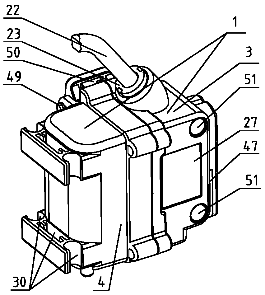 Multifunctional LED (light emitting diode) anti-explosion mine lamp and assembling process thereof