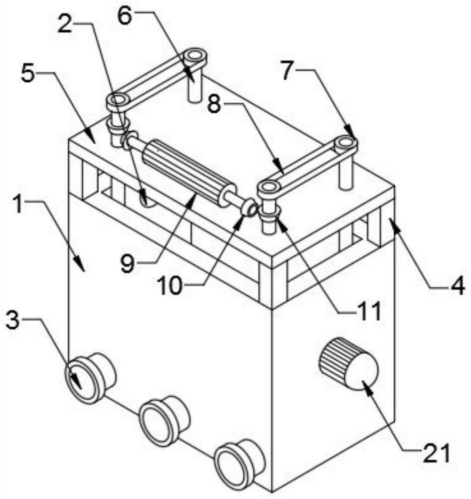 A commercial square water supply reservoir and its water purification structure