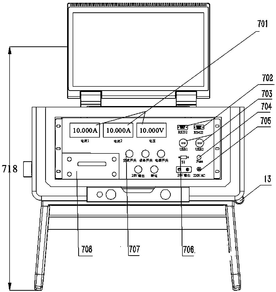 Launching control test box