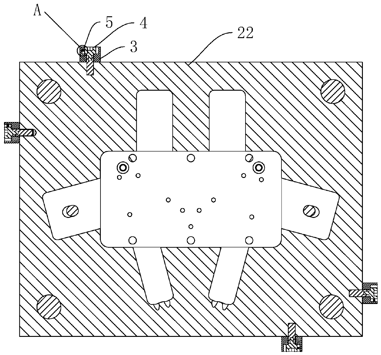 Assembly die base and production technology thereof