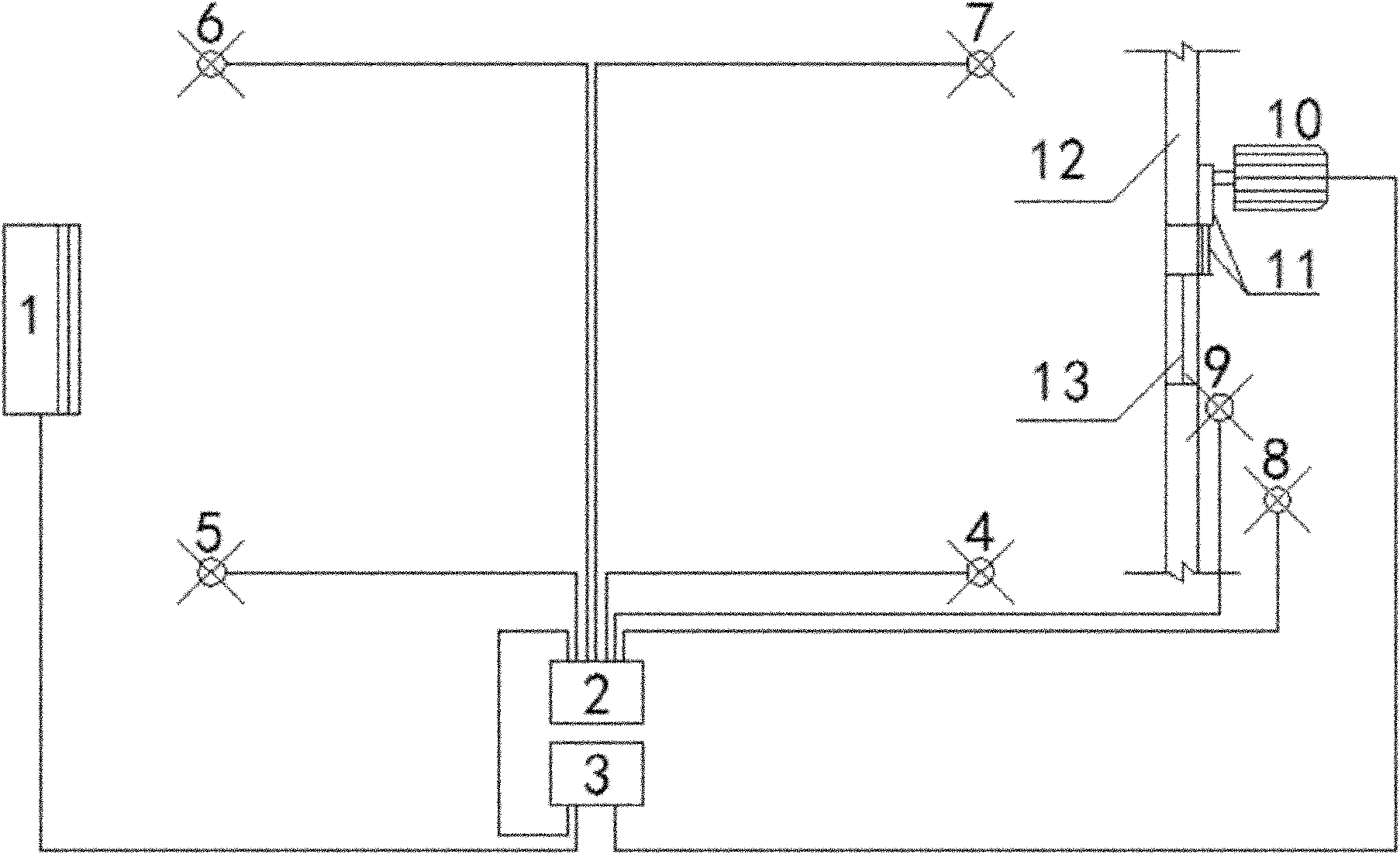 Environmental control method realizing energy stepped utilization by utilizing automatic opening and closing of window