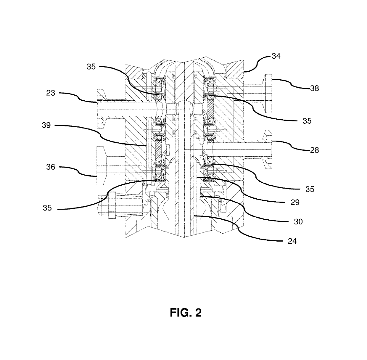 Centrifugal separator with annular piston for solids extrusion