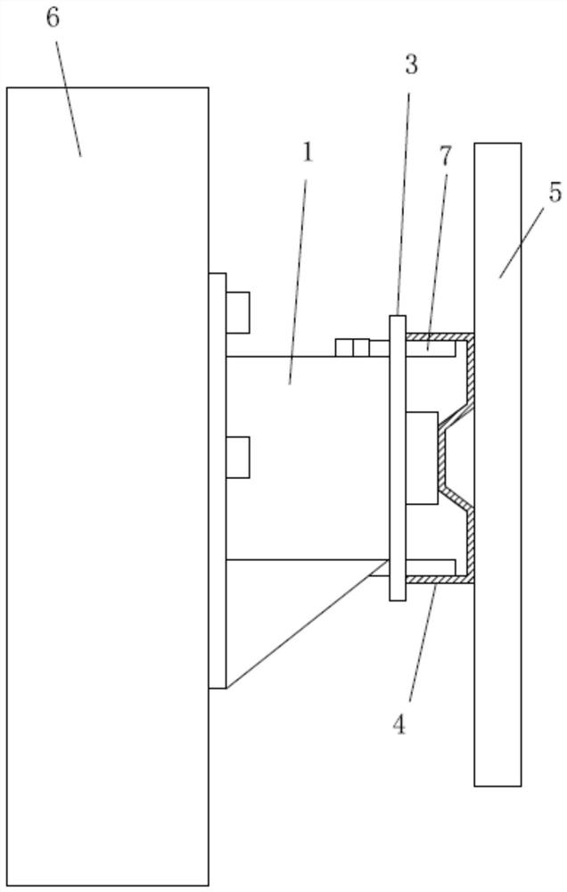 Dual-leveling decorative wall surface assembly type overhead mounting structure