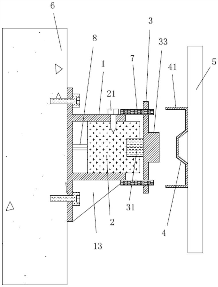 Dual-leveling decorative wall surface assembly type overhead mounting structure