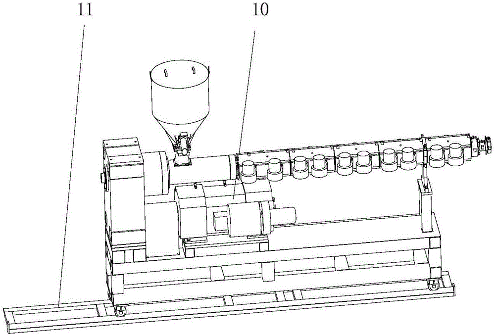 A manufacturing system for large-diameter steel-plastic winding pipe flanges