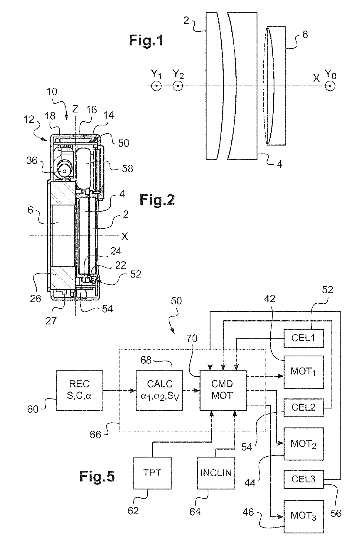 Corrective eyeglasses and method for subjective refraction by a wearer of said eyeglasses