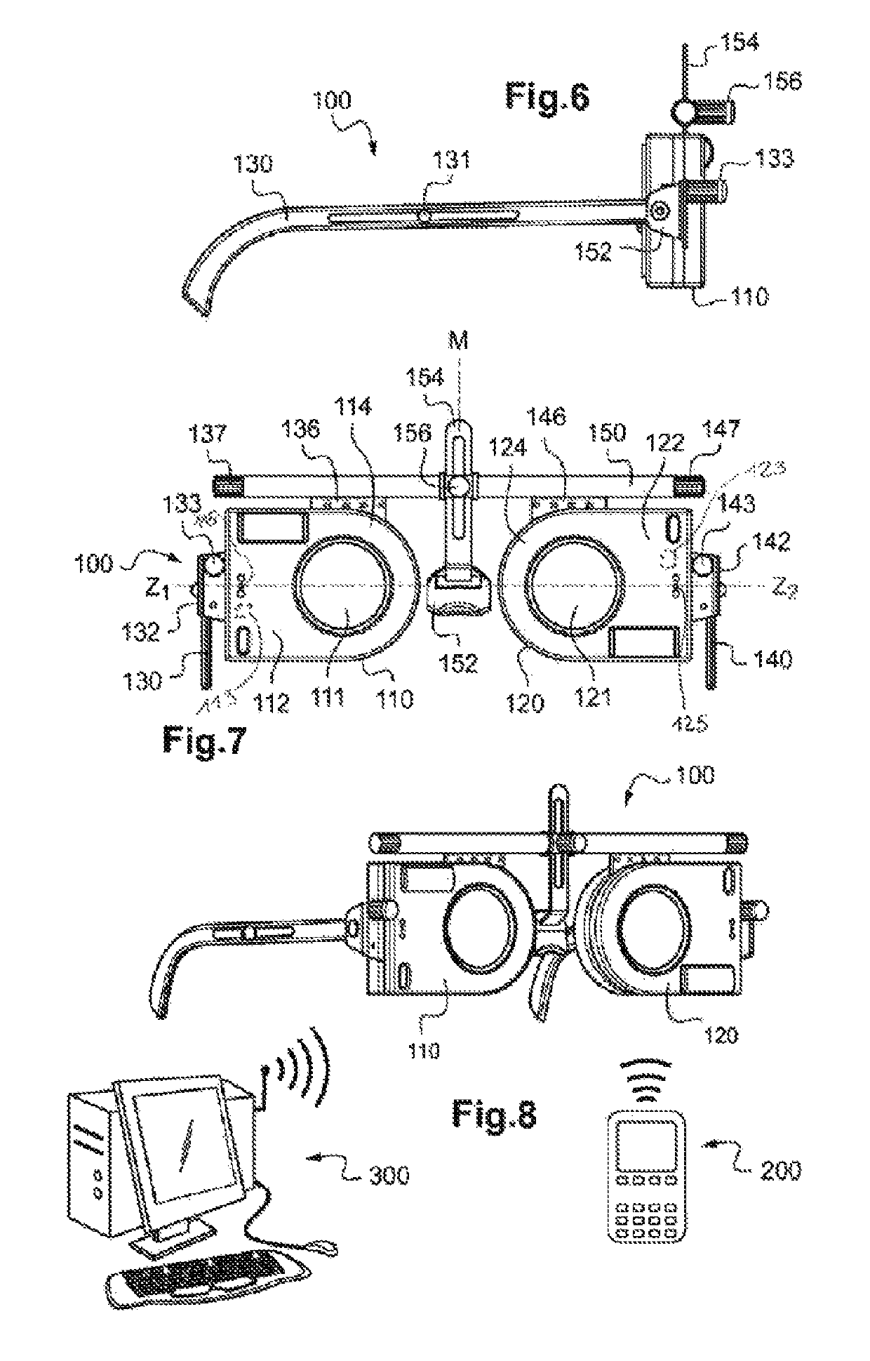 Corrective eyeglasses and method for subjective refraction by a wearer of said eyeglasses