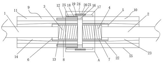 Composite pipe type connection joint