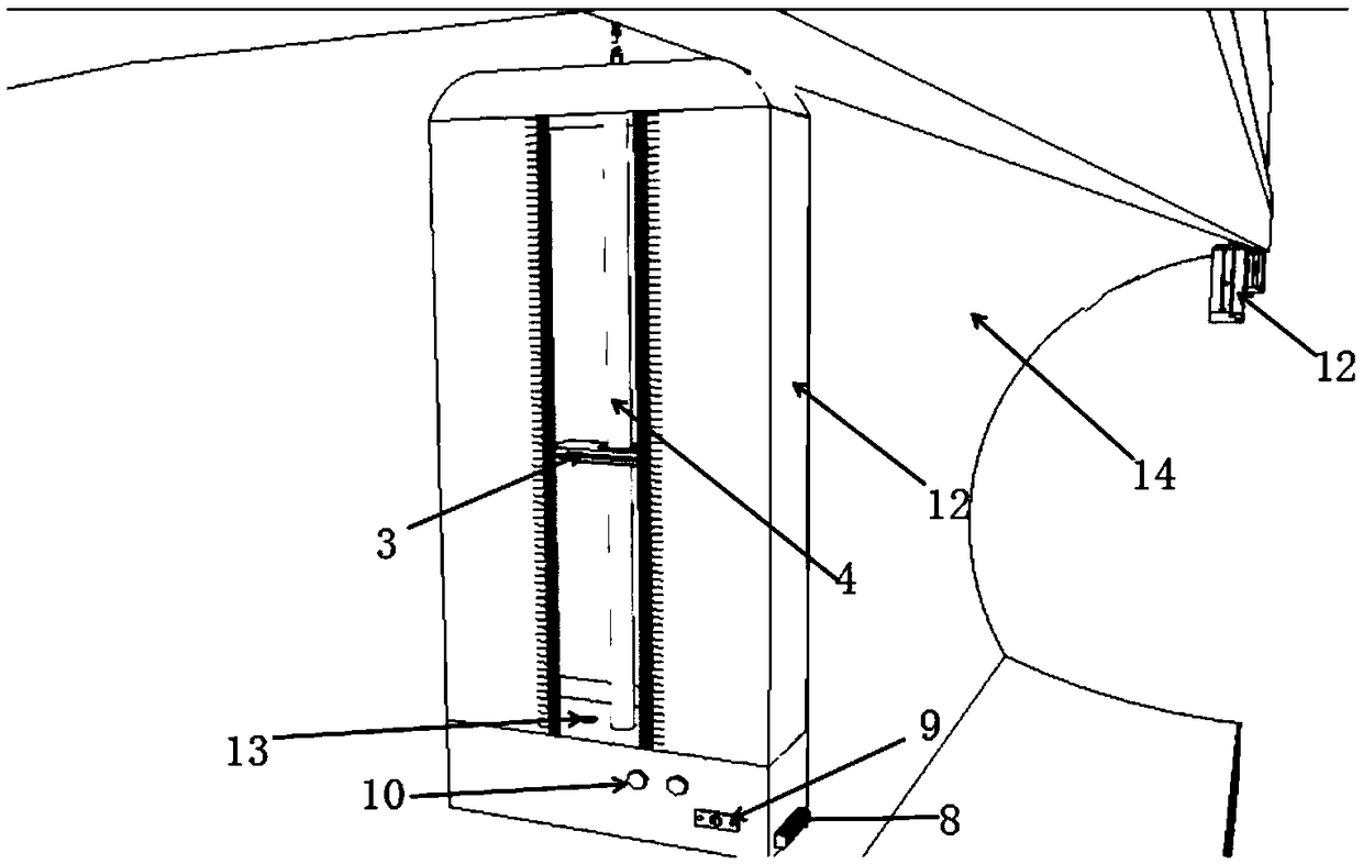 Self-measurement device and method for rapidly measuring tunnel vault settlement