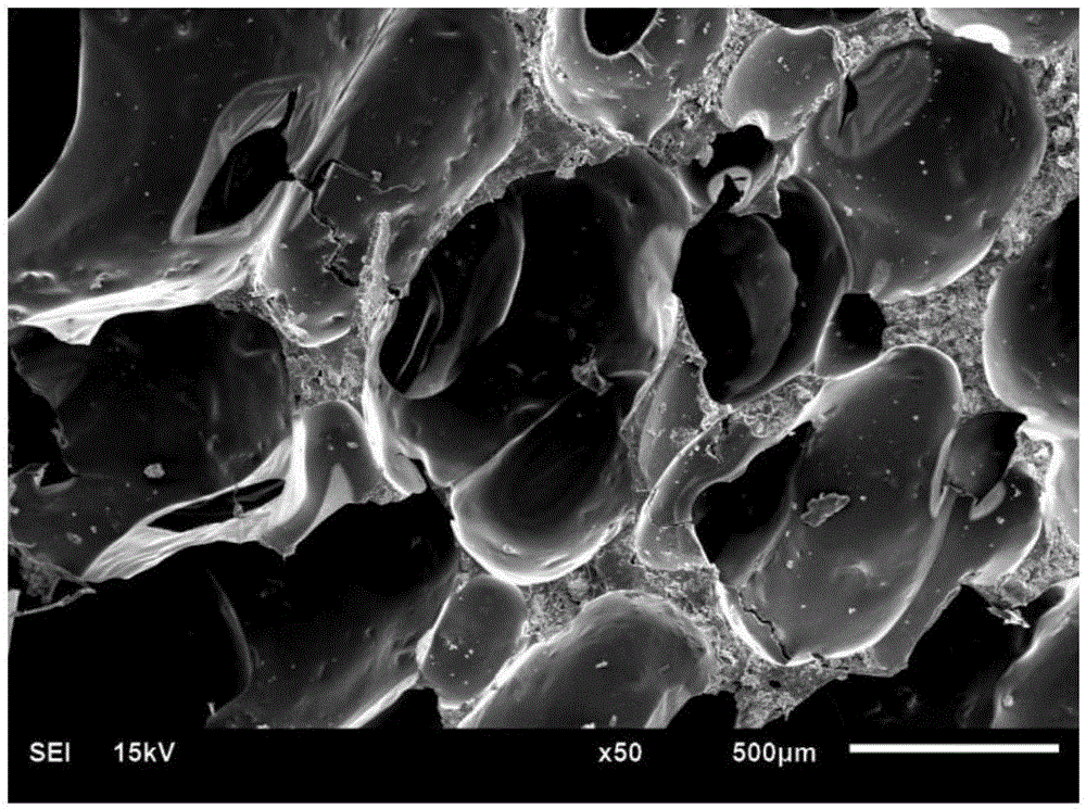 Preparation method of self-foaming porous composite bone repair bracket