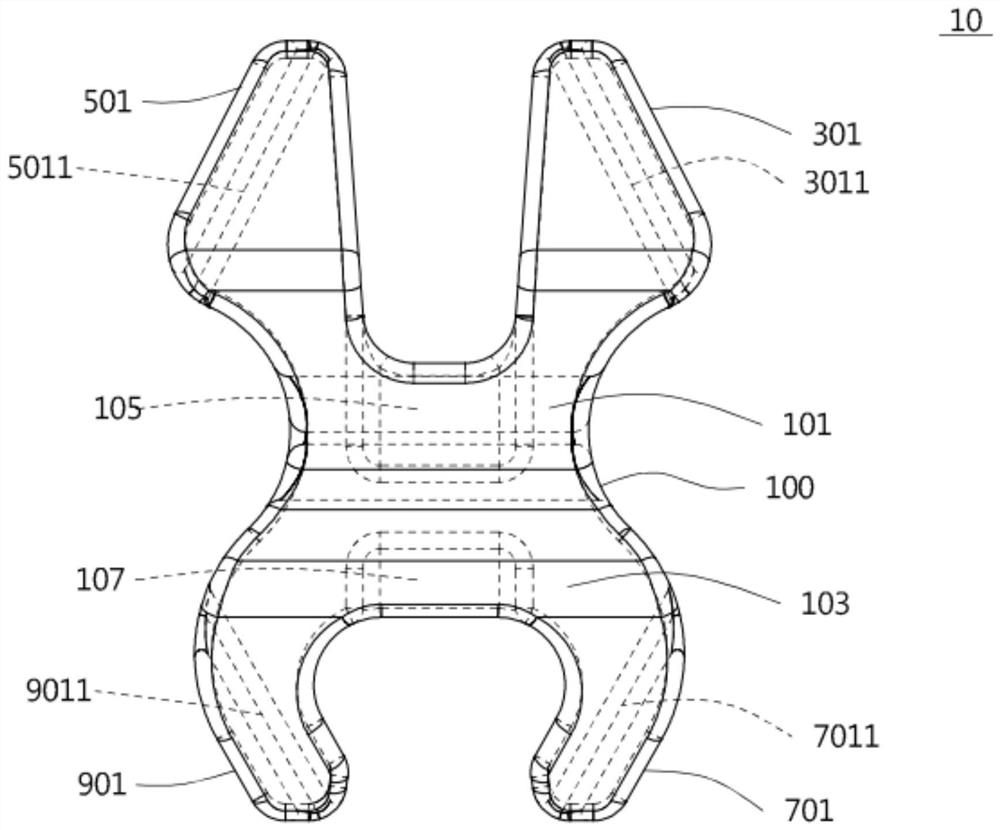 Interspinous fixing device