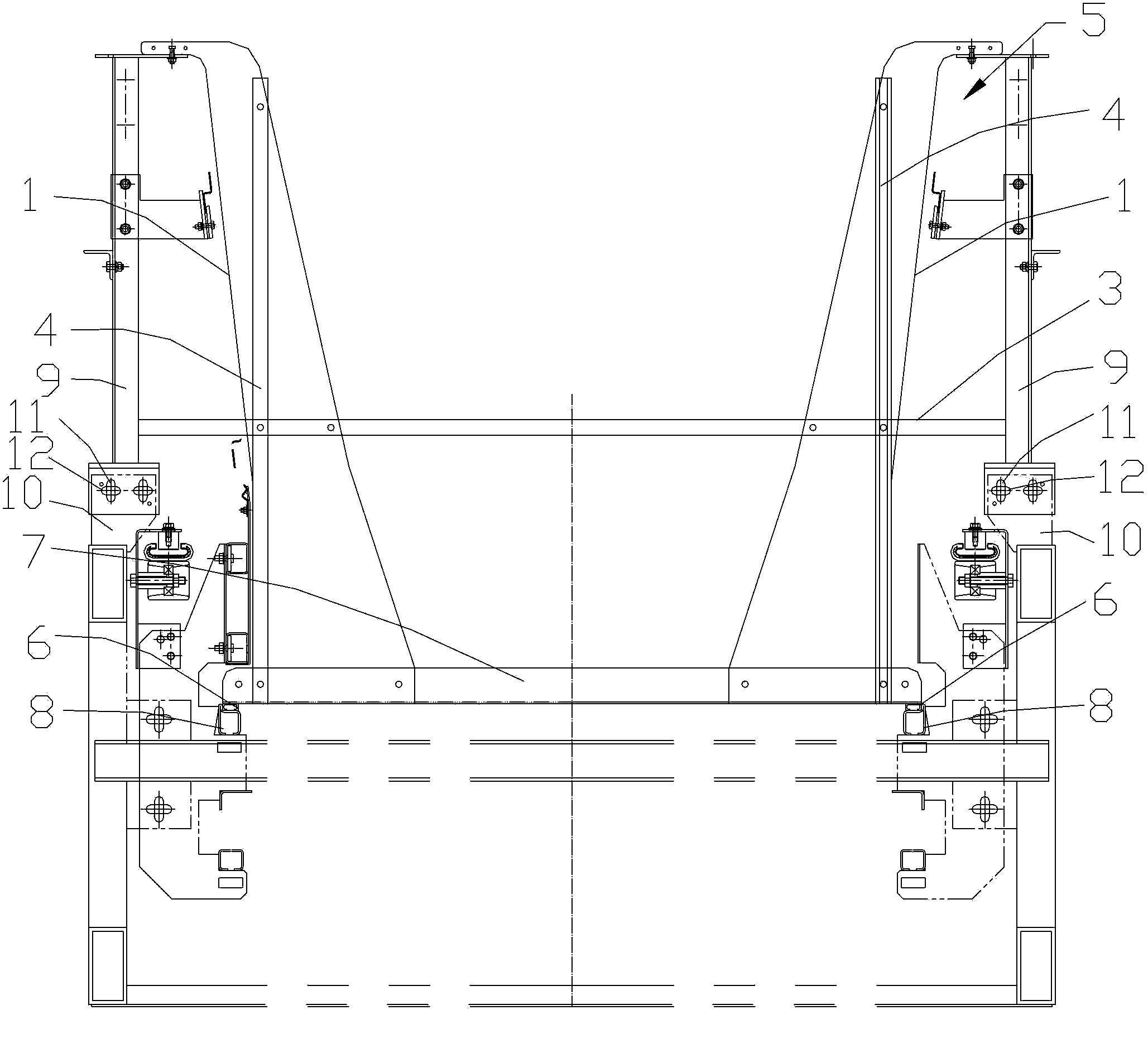 Positioning device and positioning method for oblique handrail supports of moving pavement