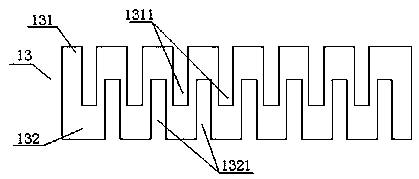 A motor stator with a winding device