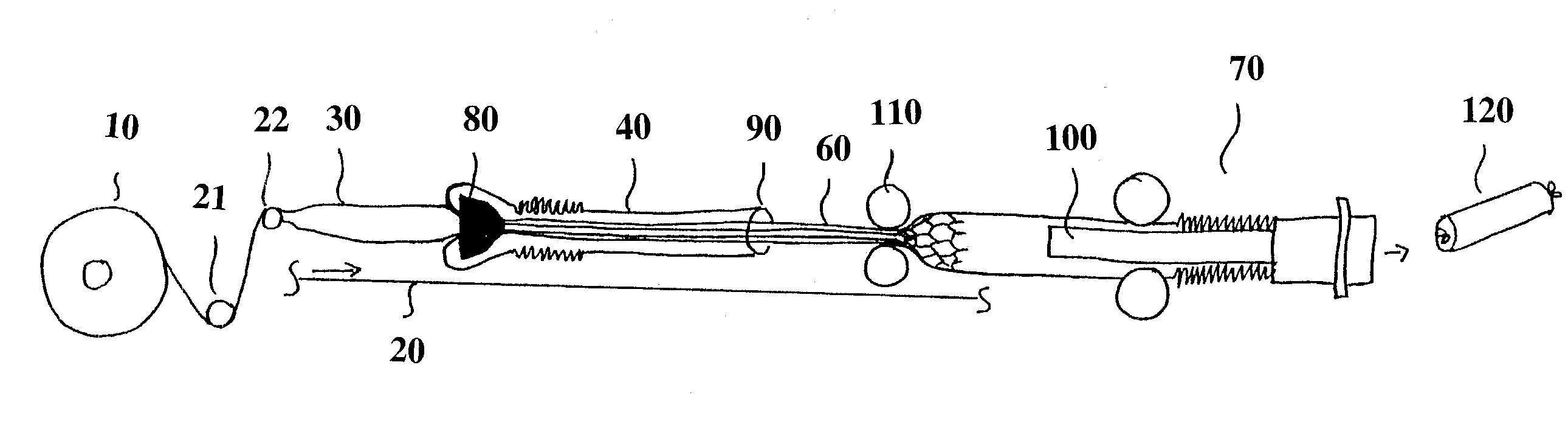 Method for Producing a Netted Casing