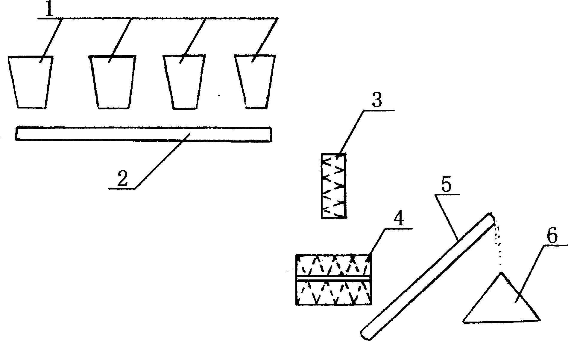 Iron-containing mud and sintered return mine reuse method