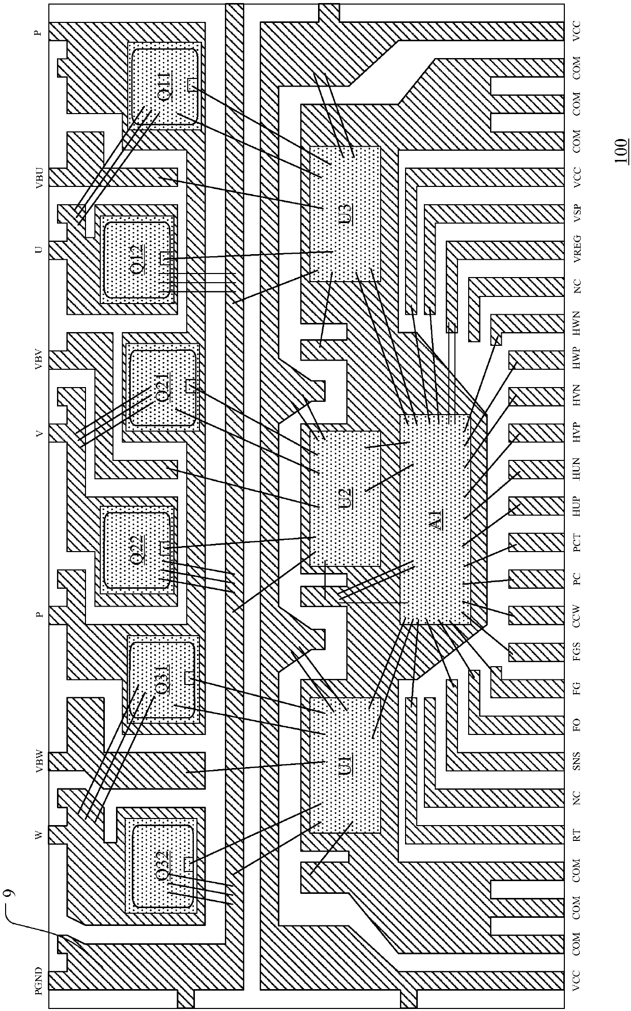 Integrated power module and smart power module for motor drive