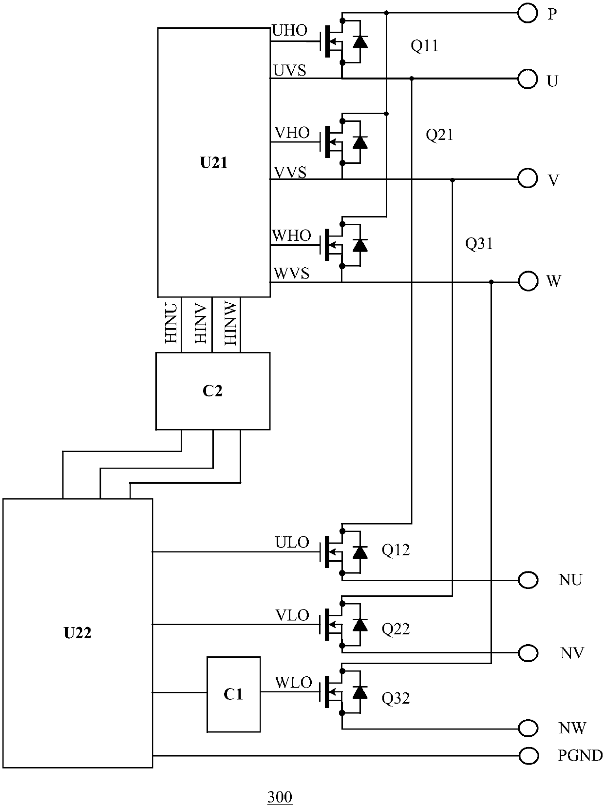 Integrated power module and smart power module for motor drive