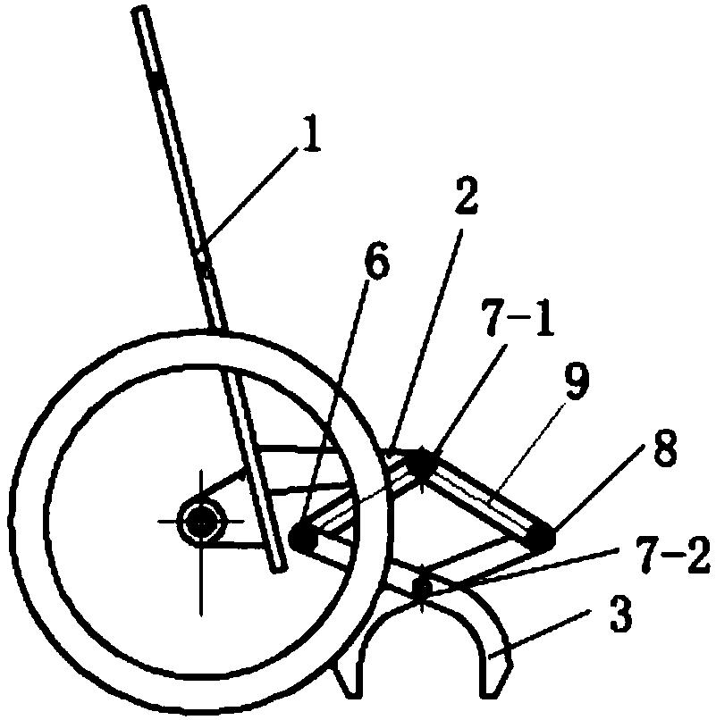 Manpower carrying trolley for round steel