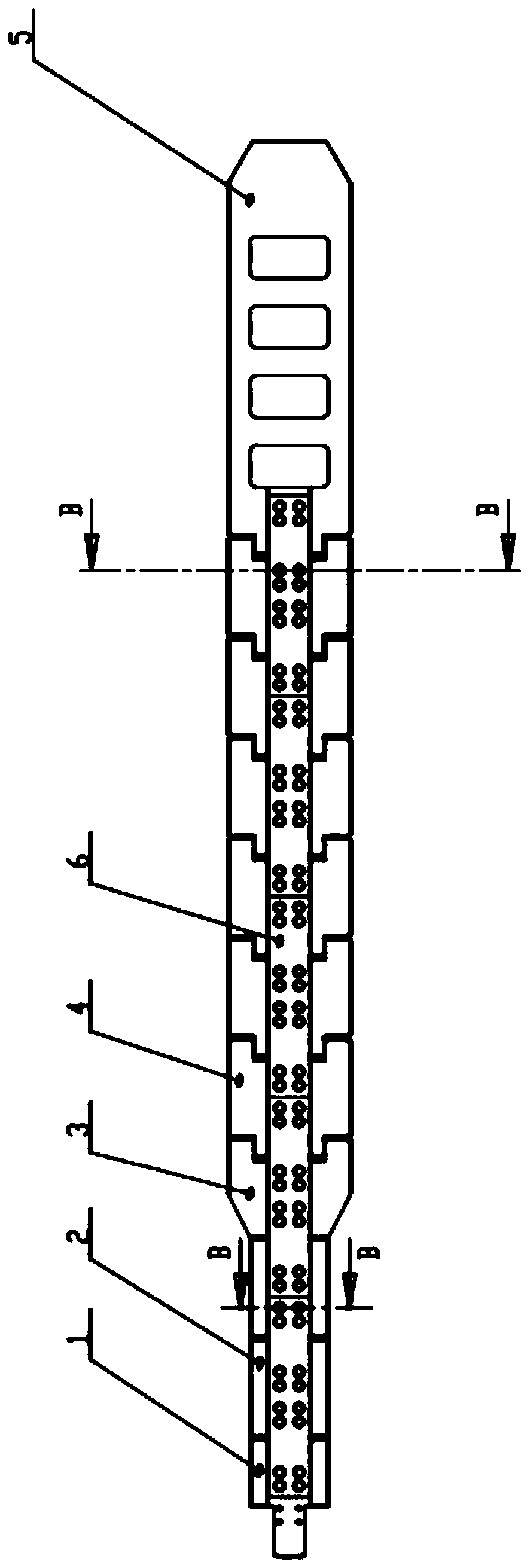 Rigid slab continuous casting slab ingot casting rod and manufacturing method thereof