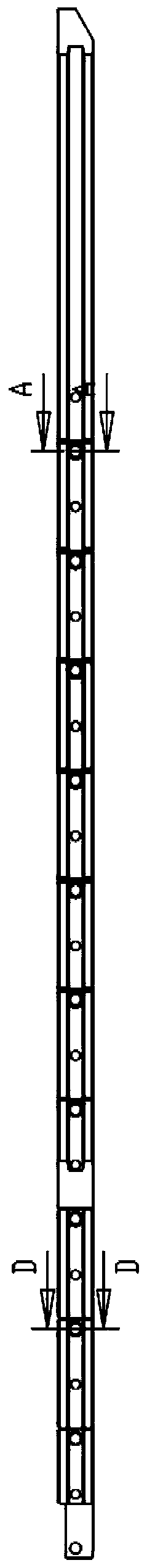 Rigid slab continuous casting slab ingot casting rod and manufacturing method thereof