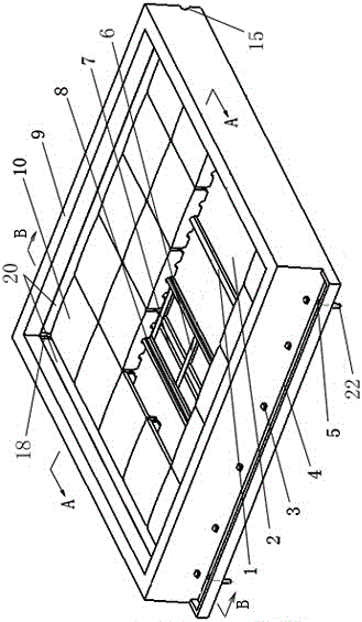 A flat roof modular structure