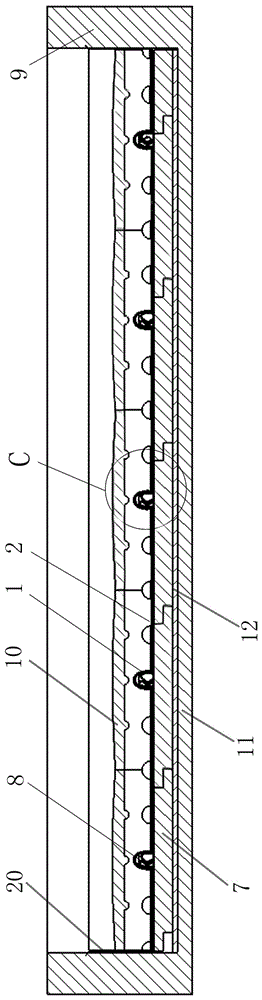 A flat roof modular structure