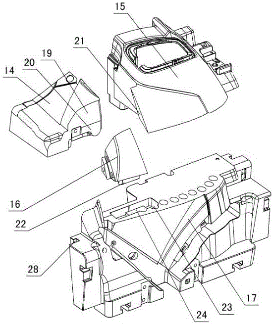 Bumper injection mold deformation space avoiding mechanism