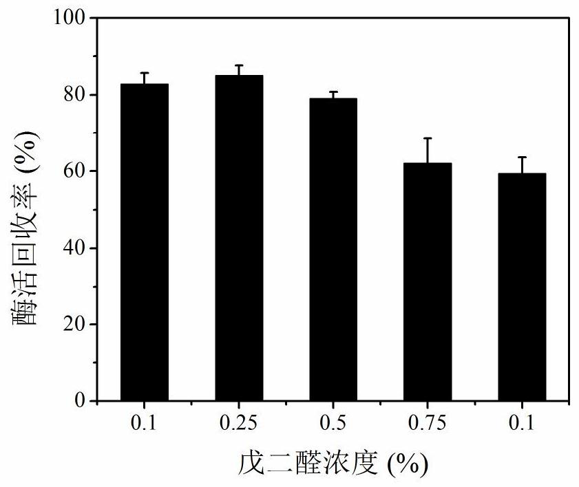 Modified epoxy resin immobilized enzyme and preparation method and application thereof