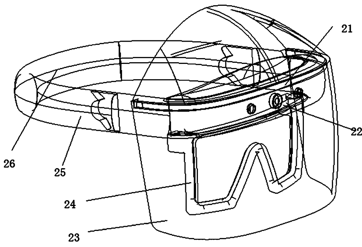 Head-mounted display device and outdoor visual method using the same