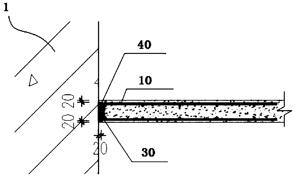 Construction method used for superhigh building fire elevator shaft wall and reinforced concrete wall