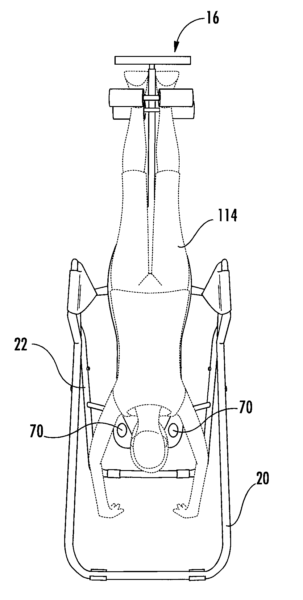 Inversion table with neck support