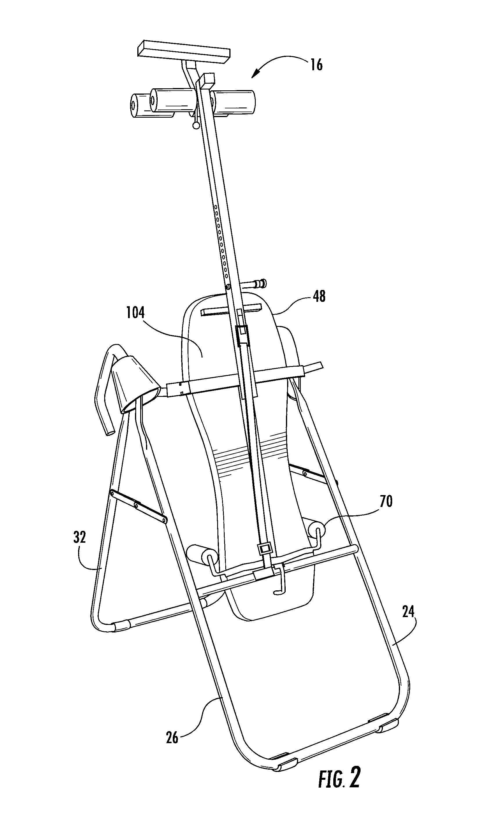 Inversion table with neck support