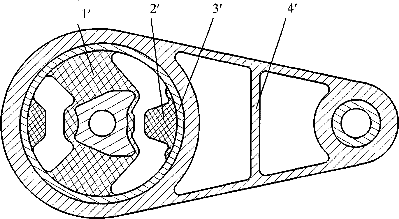 Anti-torque pull rod used during development process