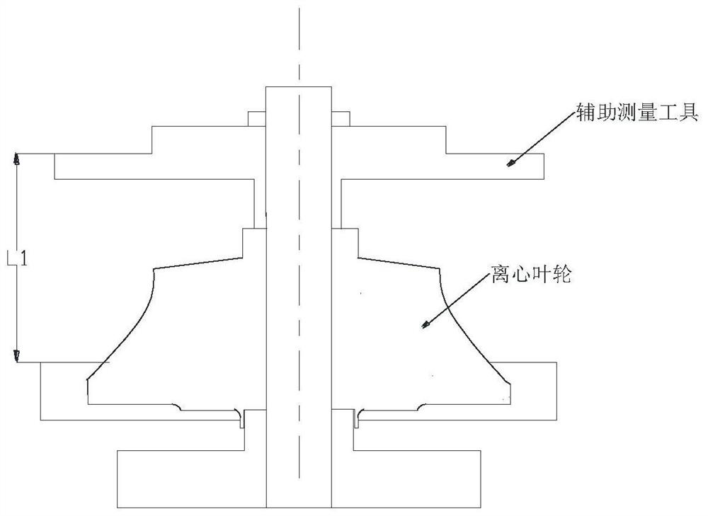 Device and method for measuring axial dimension of aero-engine rotor