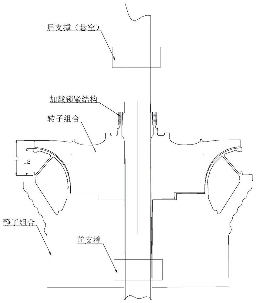 Device and method for measuring axial dimension of aero-engine rotor