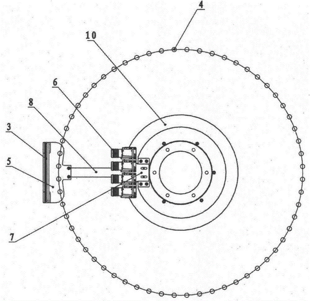 An image synchronous follow-up acquisition device of an ampoule bottle lamp inspection machine using a backlight