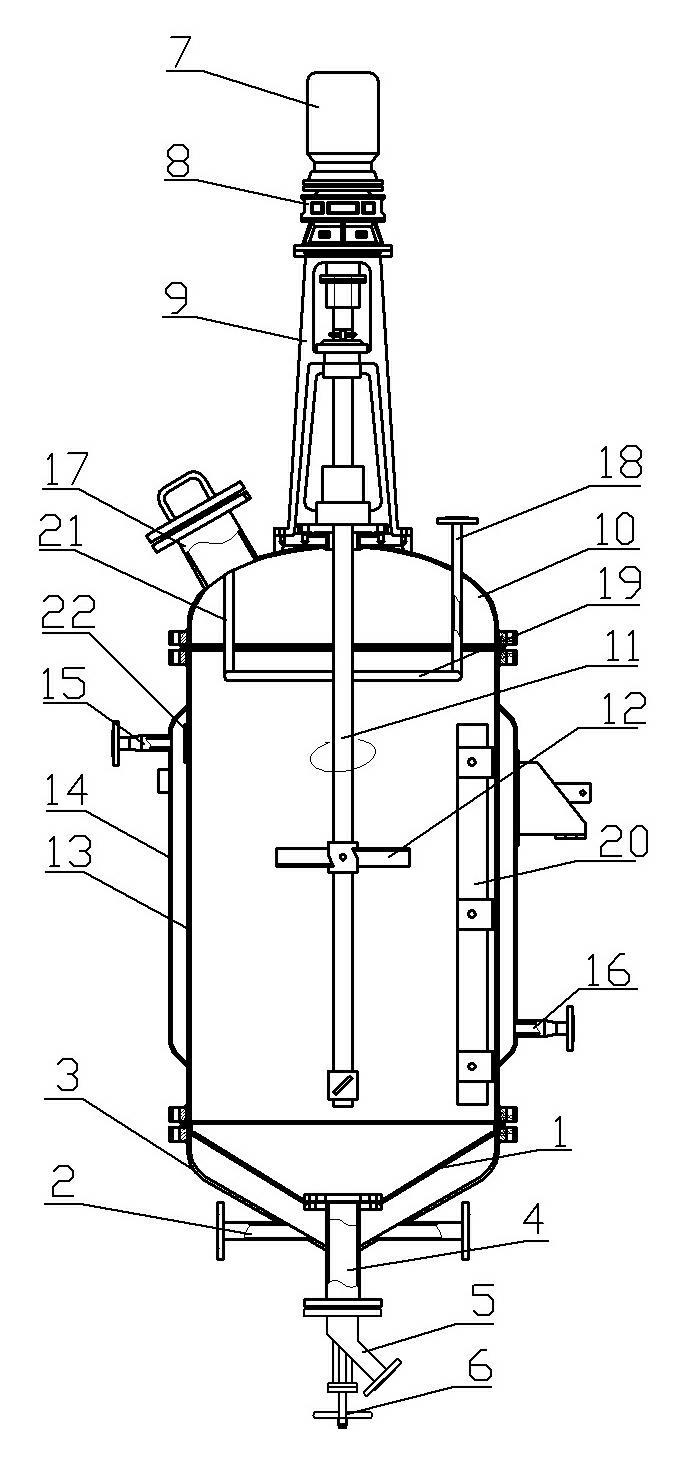 Improved discharge port structure of washing kettle