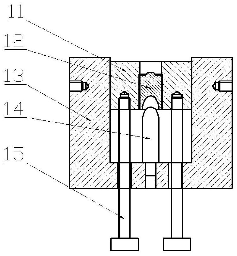 A device for measuring the pull-out force of center firing movement