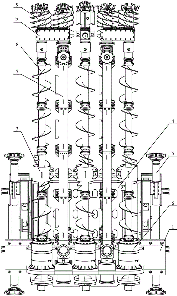 A multi-drill bit exchange device and method on a drilling shearer