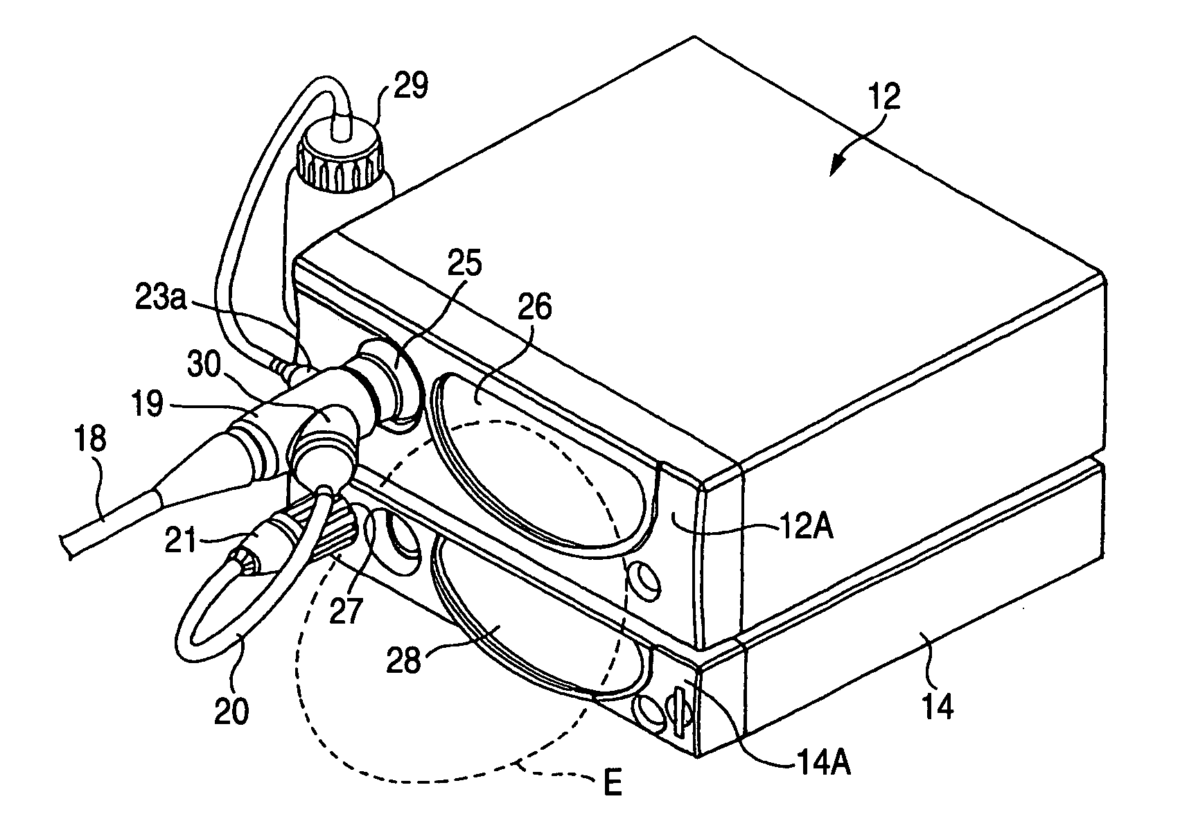 Endoscope connector device, endoscope cable lead-out unit and endoscope device