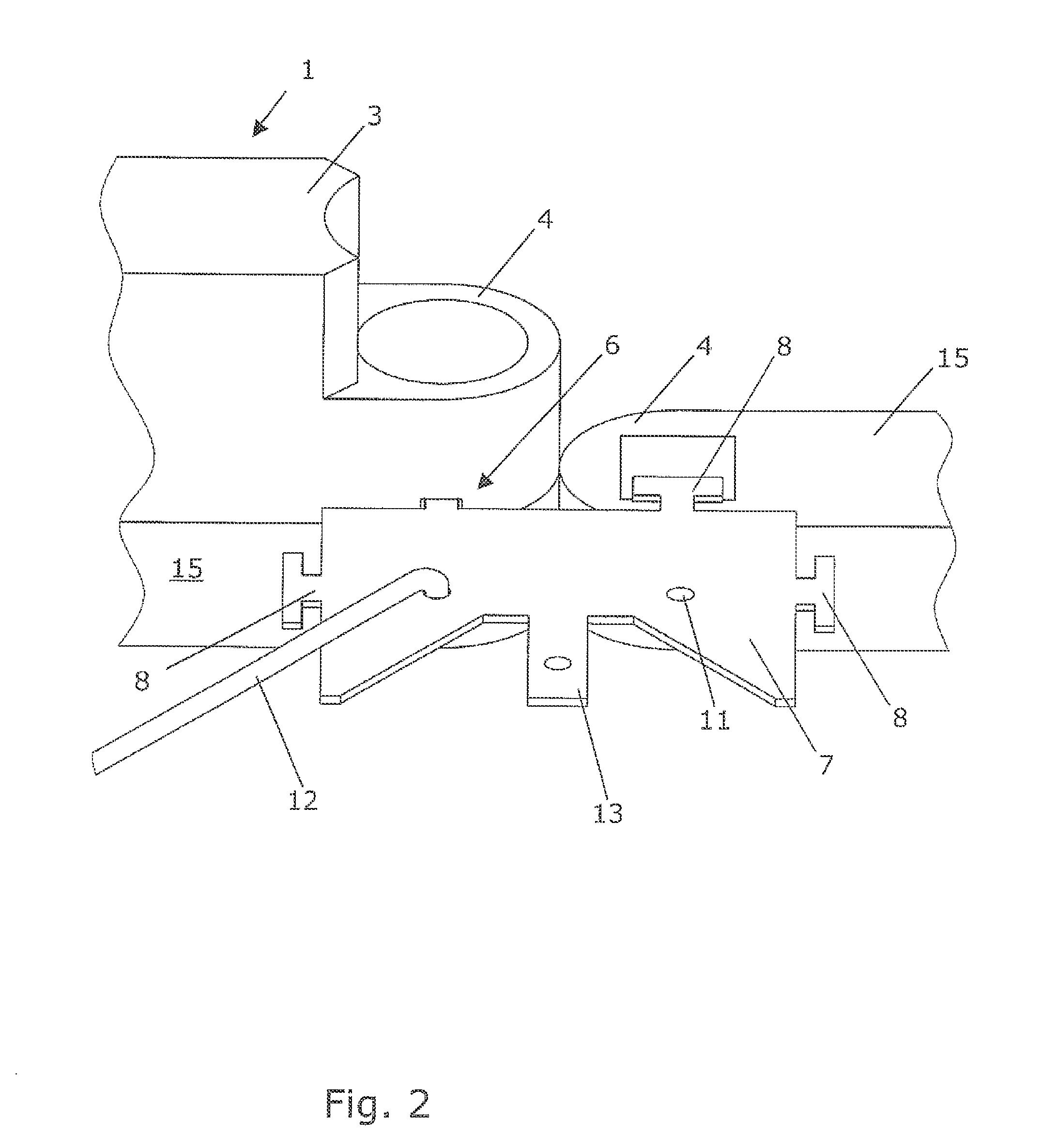 Boundary wall with reinforcement device