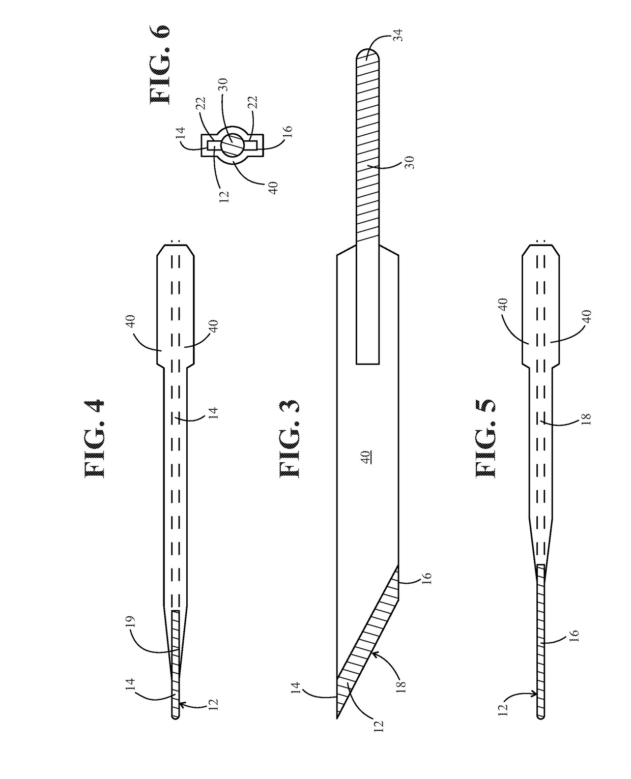 Monopolar electrosurgery blade and electrosurgery blade assembly