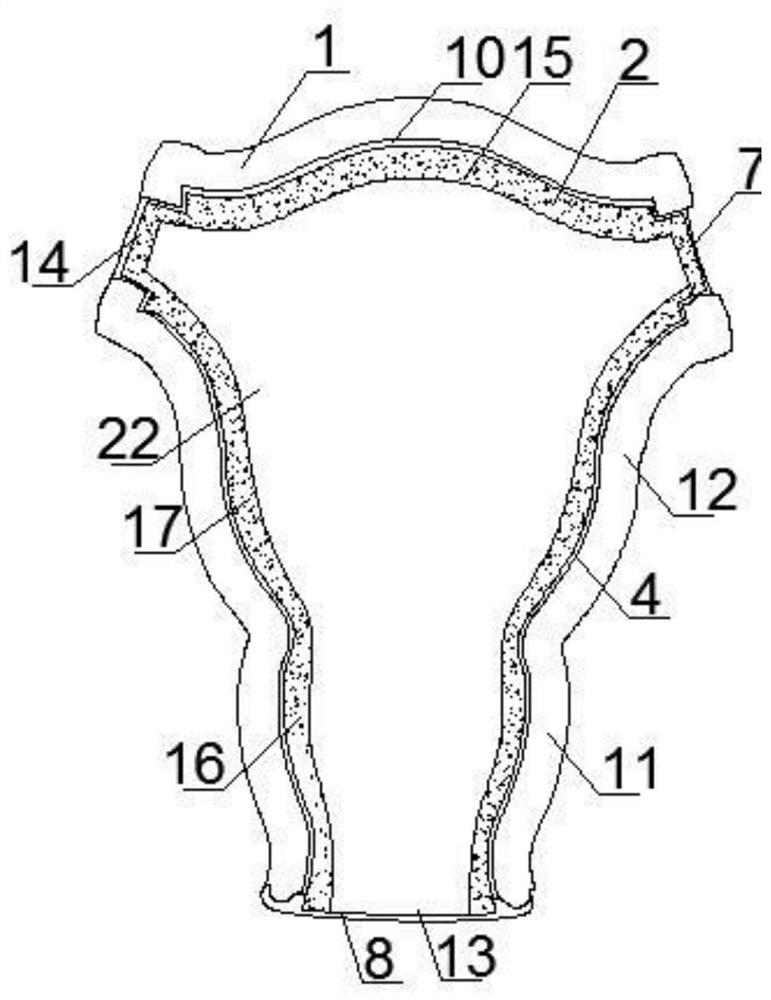 Animal heart simulated uterus containing pressing device and preparation method of animal heart simulated uterus