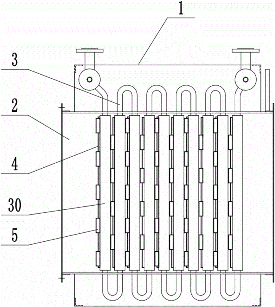 Boiler waste heat recovery device with adjustable smoke removing sheets