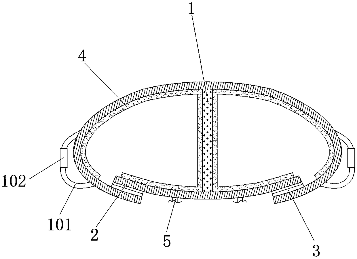 Special pants with cold-compressed hemostasis function for cardiovascular department patients