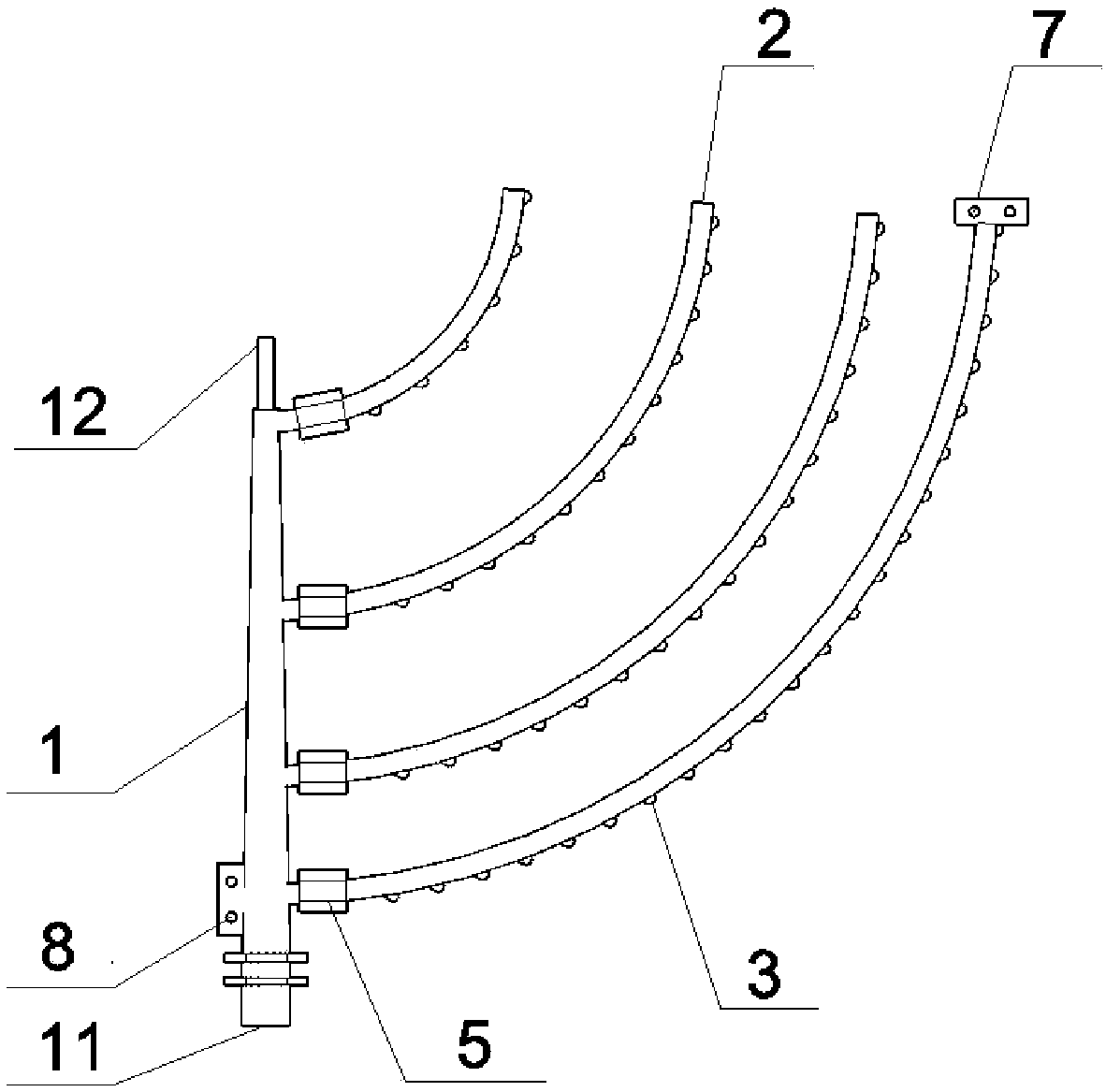 Combined fluid distributor