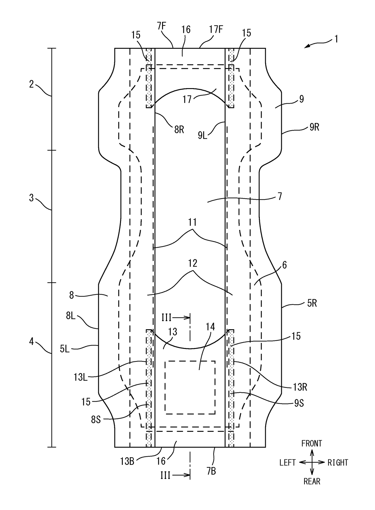 Disposable urine-absorption pad with bedsore-inhibition function