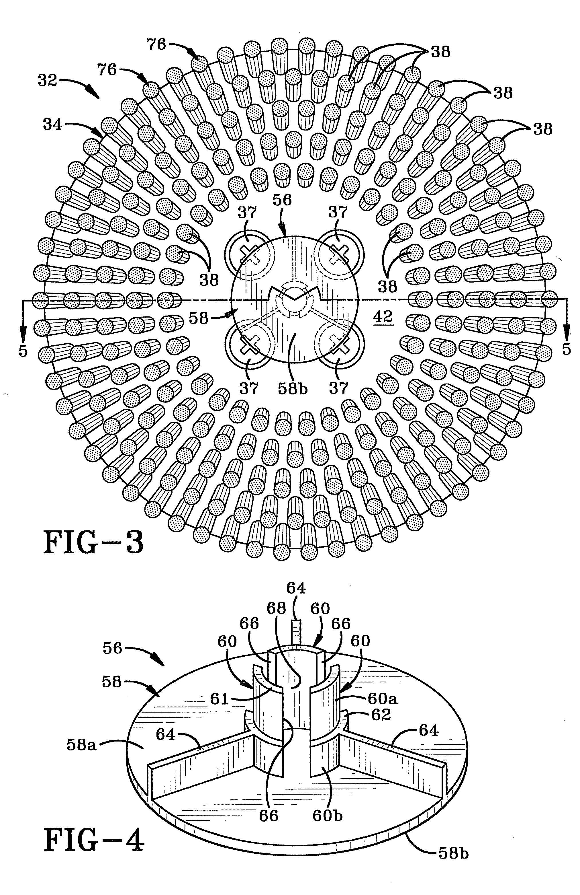 Liquid dispensing brush assembly for a floor scrubber