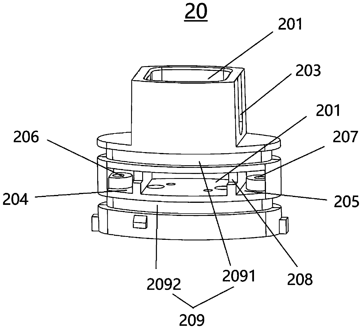 Atomizer with air pressure surge bin and application thereof