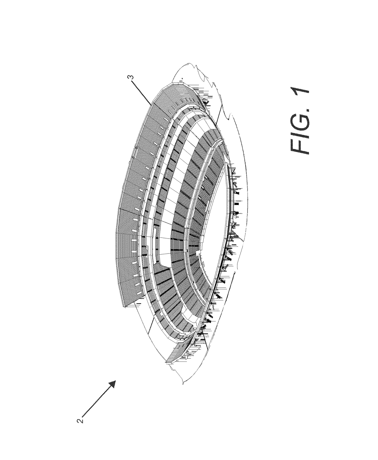 Stadium ambient temperature control system